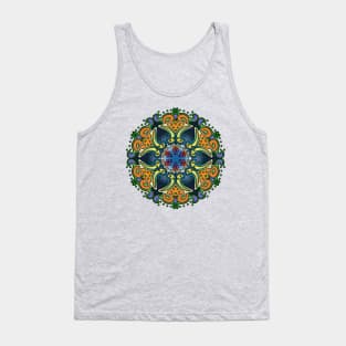 Mandala Paisley Abstract Sunburst Tank Top